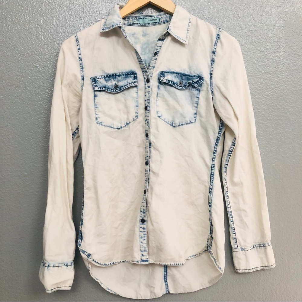 Maurices button down light denim